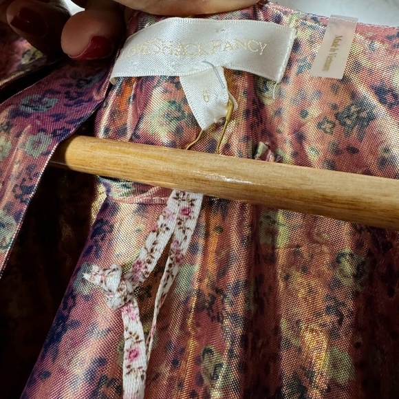 LOVESHACKFANCY Zoya Dress In Gold - Picture 7 of 9